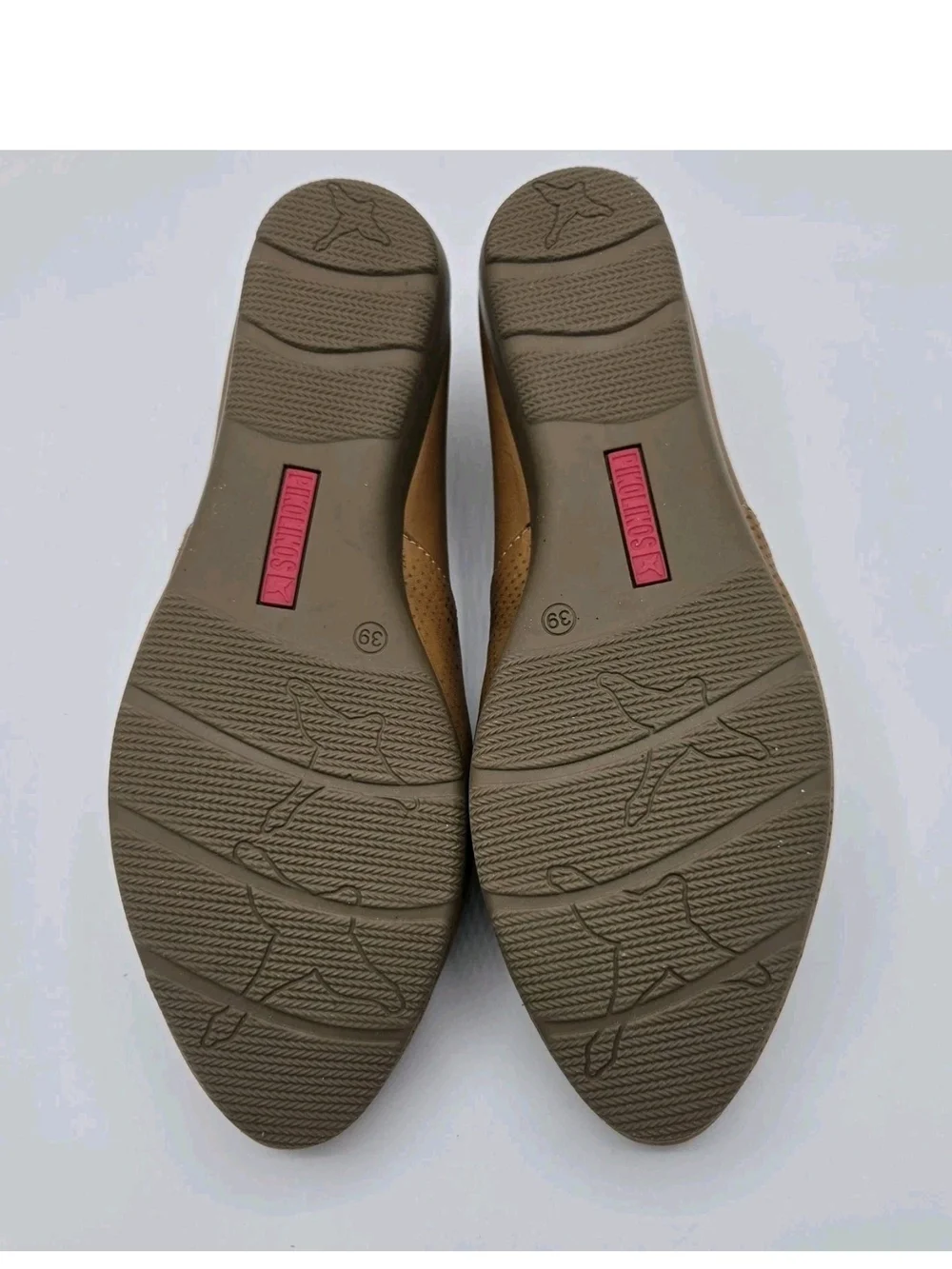 Pikolinos Aledo Ballet Flats Brandy Leather Perforated Detaling Brown Size 39 8